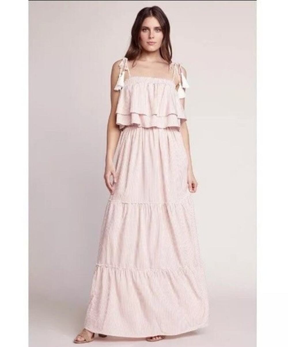Jack by BB Dakota striped tiered maxi dress small NEW